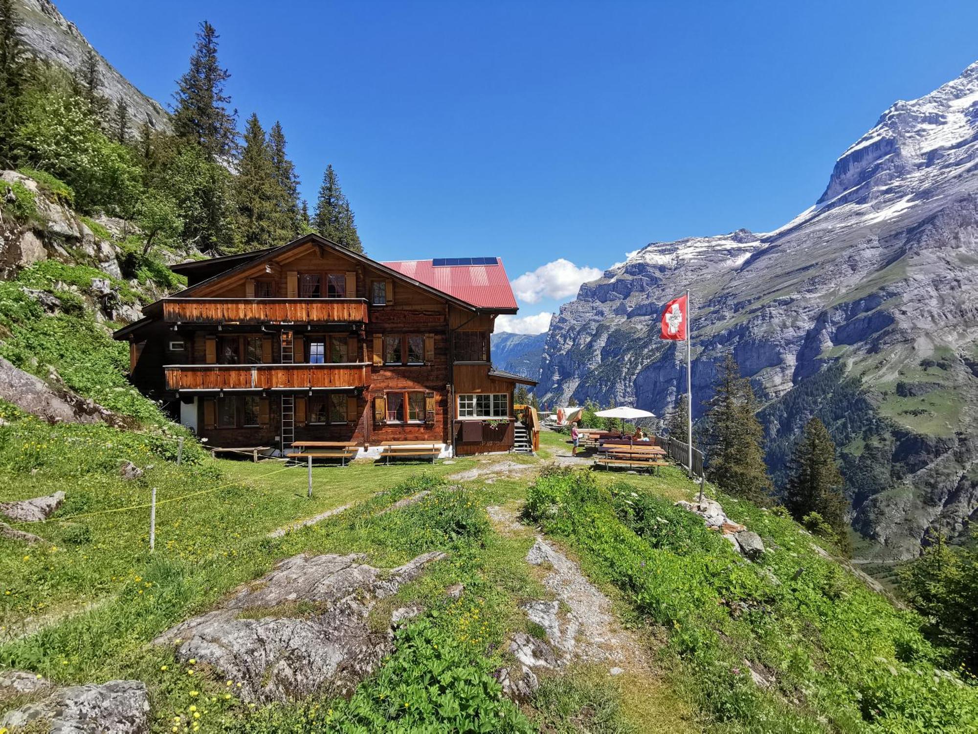 Отель Berggasthaus Tschingelhorn Штехельберг Экстерьер фото
